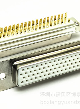 车针 3U DB78母头 镀金 实心针4排 78P针焊线 插头HDB78孔 焊接头