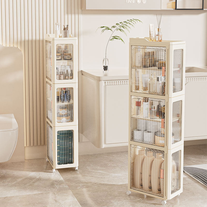 夹缝收纳柜家用缝隙收纳置物架窄尺寸卫生间抽屉式储物柜浴室置物