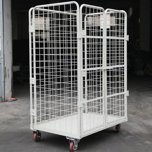 移动物流台车折叠快递分拣仓储笼80*80网格货车仓库小推车江苏