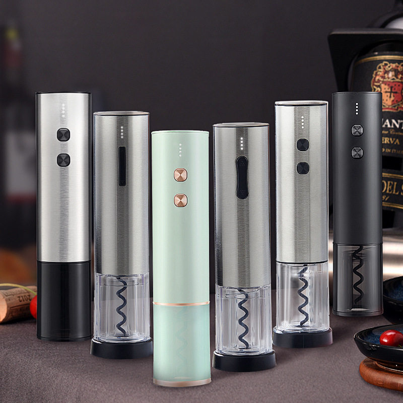 百诣电动开瓶器充电款红酒专用开瓶器不锈钢厨房小工具红酒启瓶器