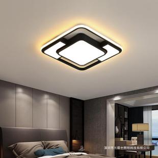 卧室灯长方形现代简约北欧灯具套餐家用大气房间客厅灯 led吸顶灯