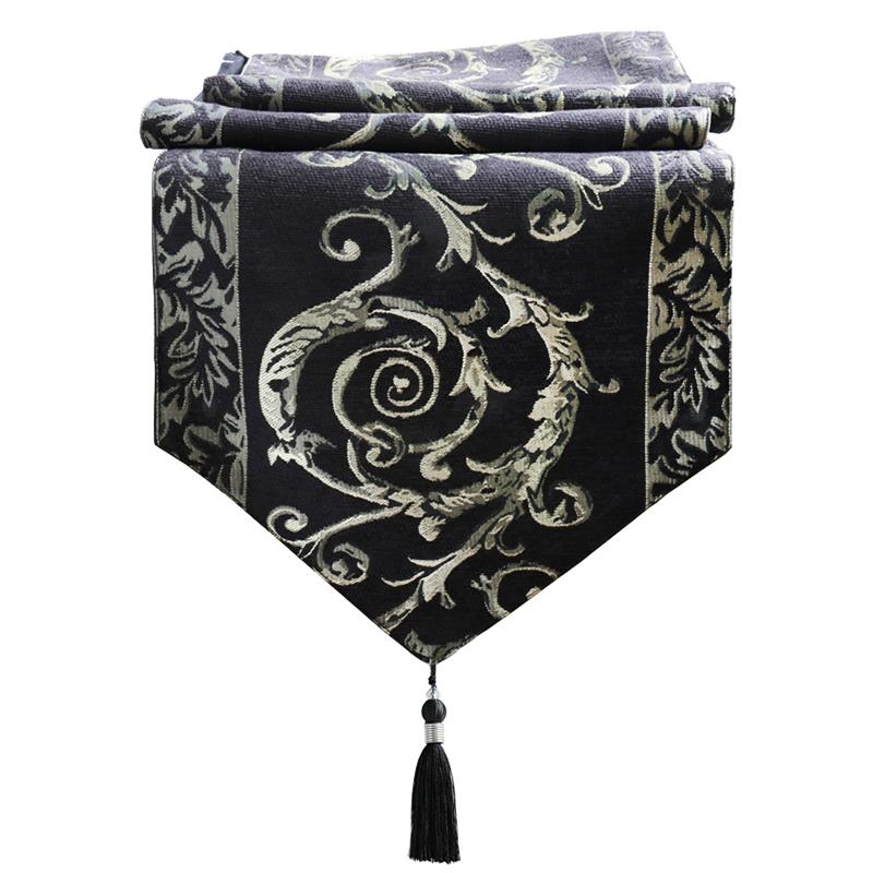 桌旗欧式美式奢华茶旗北欧轻奢床旗五斗柜高端茶几巾长条桌巾