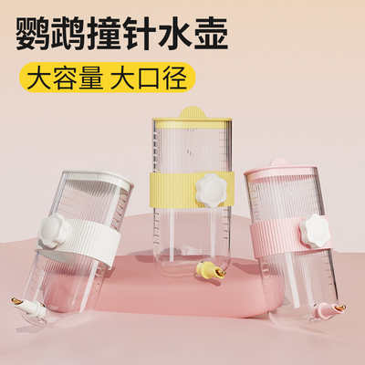 鹦鹉饮水器喂水器鸟用撞针式水壶