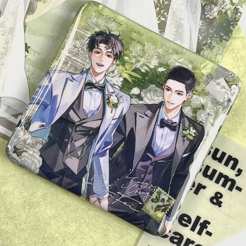 出泉动漫撒野婚谷周边官谷起誓系列方形徽章吧唧谷子