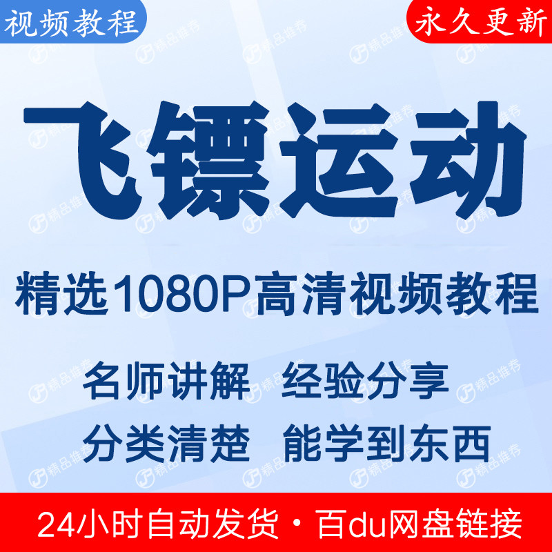 飞镖运动视频教程全集 下单秒发
