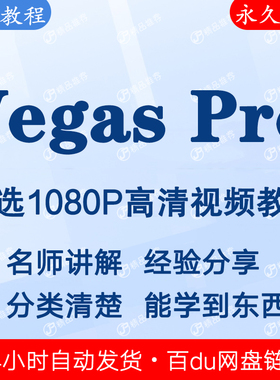 Vegas Pro视频教程全集 下单秒发