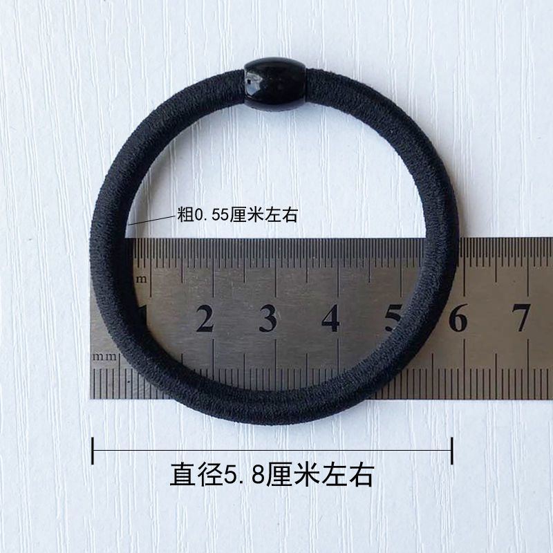 成人高弹力简约皮筋时尚发圈加粗高弹不伤发耐用头绳简约发绳