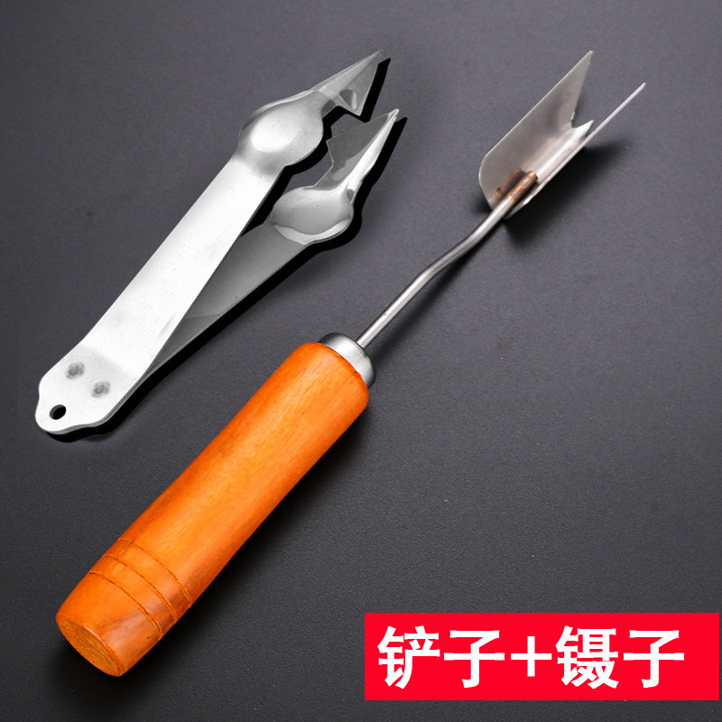菠萝四件套削菠萝神器挖眼镊子挖籽夹莴笋皮菠萝去眼工具