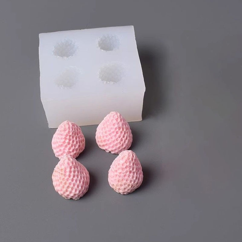 硅胶DIY草莓巧克力模具