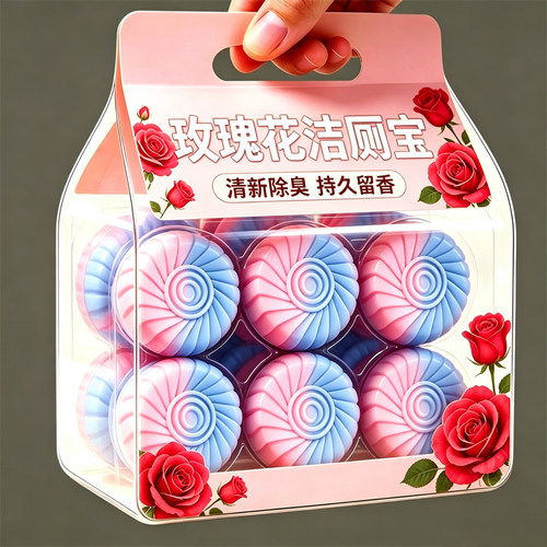 玫瑰香特香除垢除臭蓝泡泡洁厕宝