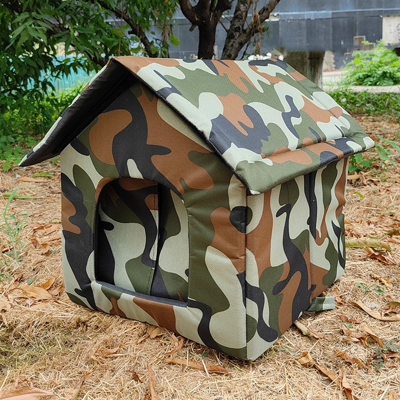 流浪猫户外宠物喂食屋遮雨棚遮阳防雨棚室外防积水防风猫屋猫窝