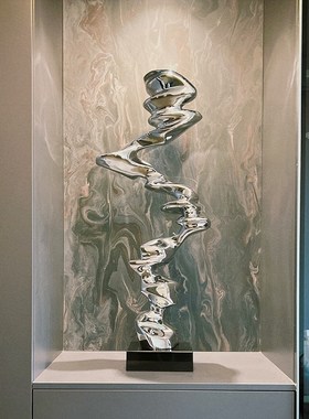 轻奢高档抽象f艺术雕塑摆件玄关客厅电视柜样板房酒店展示柜装饰