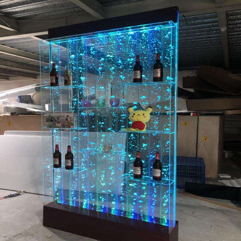 伊幔尼气泡水幕墙水幕墙酒柜屏风客厅鱼缸装饰玄关隔断流水墙亚克
