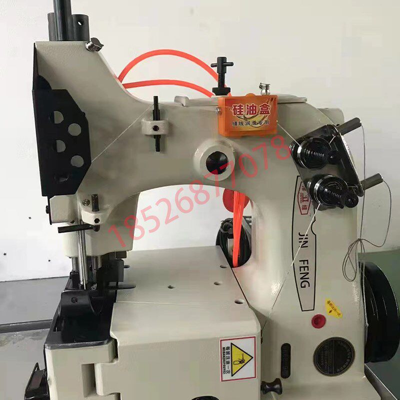 覆膜袋专用缝包机尿素化工化肥营养土编织袋立式全自动封包缝纫机