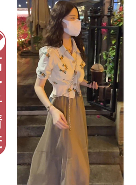 姗姗高个子女装175身高穿搭时尚套装170女生时髦两件套裙子洋气夏