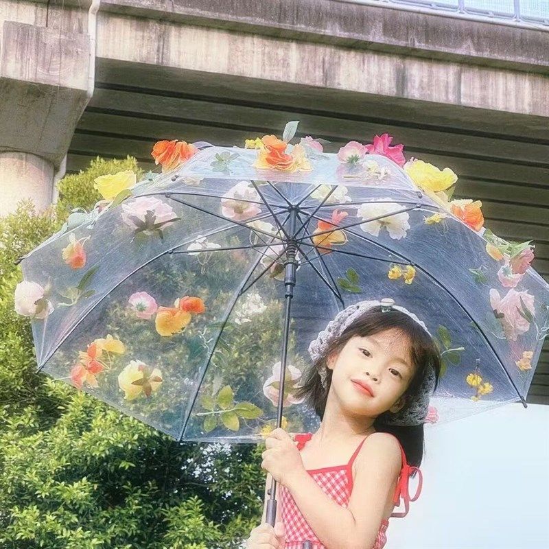 儿童夏天摄影道具创意写真清新户外影楼外N景拍照风车蕾丝伞可爱