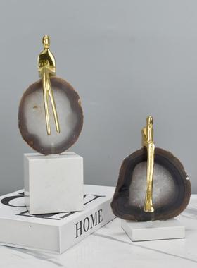 样板房橱窗酒柜抽象人物家居摆件简约现代客厅电视柜软装饰品摆设