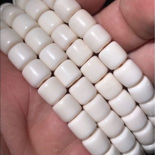鹿骨项链手链骨珠 108鹿骨佛珠 108鹿骨老型桶珠7x7 8x8佛珠