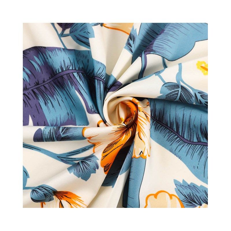 冰雪丝印a花色丁布 春夏弹力缎面布料 冰丝垂感旗袍连衣裙睡衣面,纺织面料/辅料/配套,面料/布类,淘宝优惠券,粉丝福利购,淘宝优惠卷