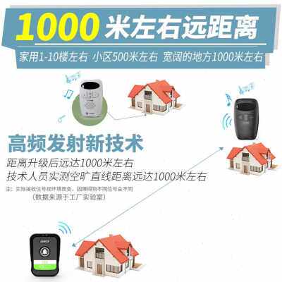 速发新品厂销门铃无线家用电子z门玲充电超远距离遥控商用老人呼