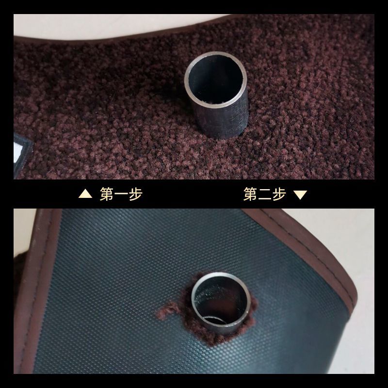通用型双层汽车脚垫卡扣防滑动塑料扣子固定圆形丝圈按扣送打孔器