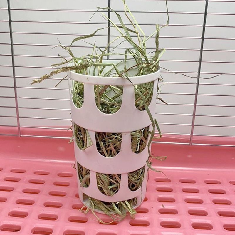 挂式兔子圆筒草架防扒固定食盆龙猫豚鼠荷兰猪草架