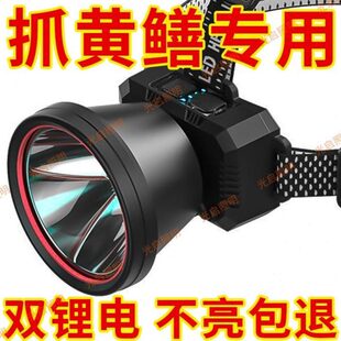 赶超亮远射专用强光矿灯抓可充电海LED头灯 灯螃蟹夜钓防水头戴式