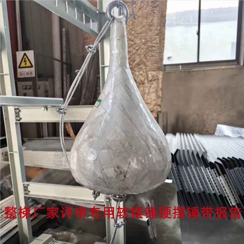电梯配件大全 电梯评审专用软摆锤带报告硬摆锤全新年检图片