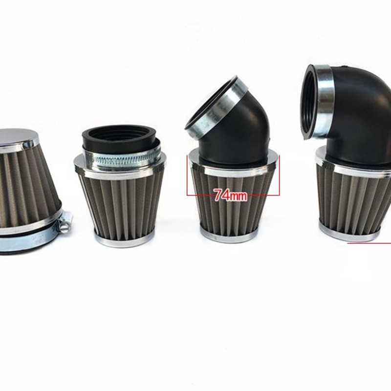 摩托车改装配件福喜鬼火空滤器冬菇头高风量滤清器超密不锈钢网