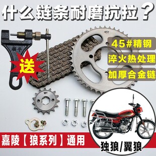 B翼狼JH150 A牙盘齿轮 嘉陵摩托车链条链盘套链独狼JH125