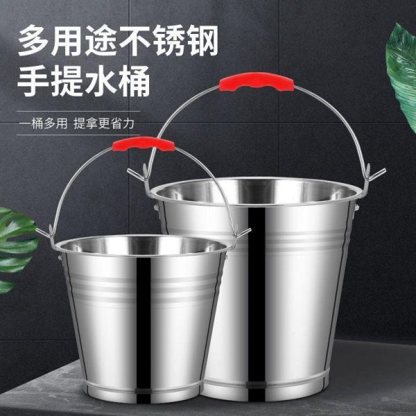 圆桶铁桶户垃圾桶带盖小手提桶大铁皮饭不锈钢水桶桶商用室外油桶