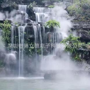 人造雾雾森冷雾设备雾森系统人园林庭院假山公园高压喷雾加湿景观