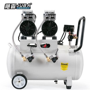 静空压800WX2气泵无油w音压缩960机家用打气泵机木喷工漆