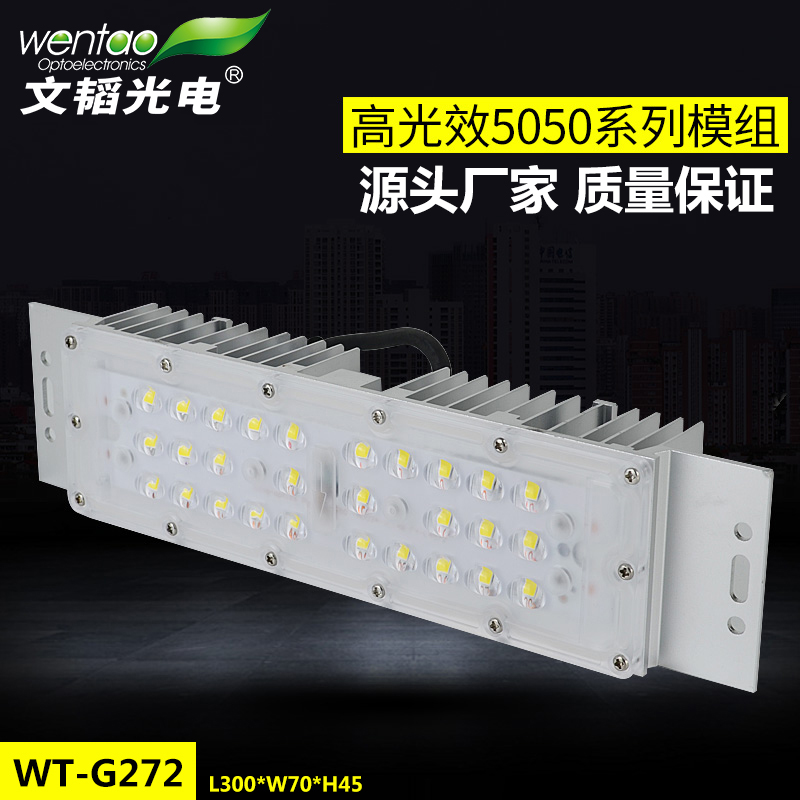 LED可调路灯模组 高亮度5050灯珠200lm户外隧V道灯投光灯模组