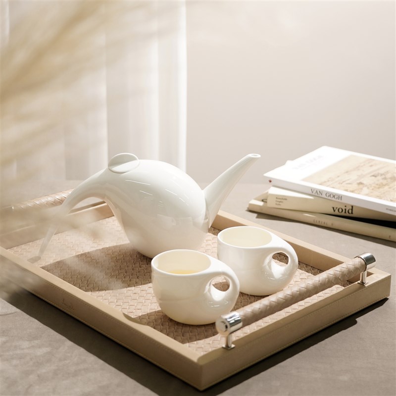现代简约田园骨瓷茶壶茶杯套装下午茶杯I碟咖啡杯茶具摆件家用陶