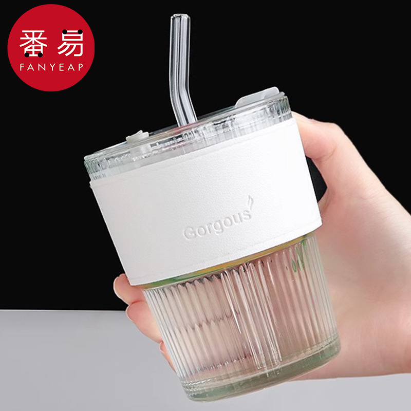 杯子/玻璃/吸管AB1S242-家用水杯咖啡杯高颜值办公室小巧便携喝