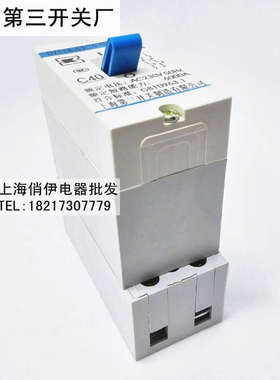 上海第三开关厂小型断路器DZ118-63C 63A40A 2P 空气开关