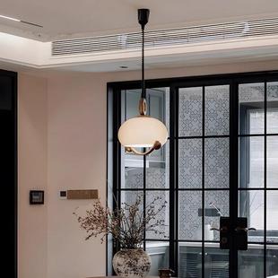 法式中古风蘑菇灯具主卧室床头吊灯复古可升降2025新款高级感吊灯