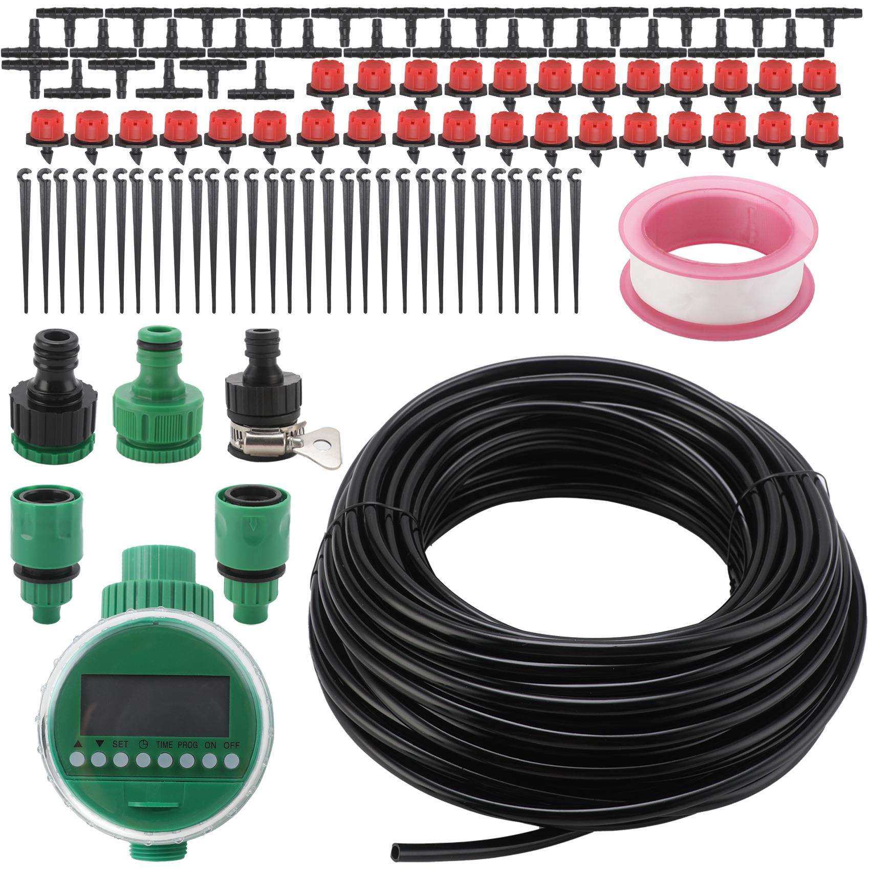 自动花园灌溉套装园林自动浇花滴灌套装花盆花卉灌溉25m毛管