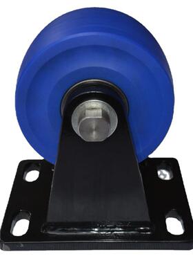 知马力ZMaLi6寸超重型蓝色MC尼龙定向脚轮工业脚轮可承载2吨