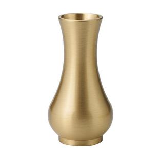 铜净水瓶柳枝供奉桌面前玉净小花瓶摆件香道收纳筒家居茶道插干花