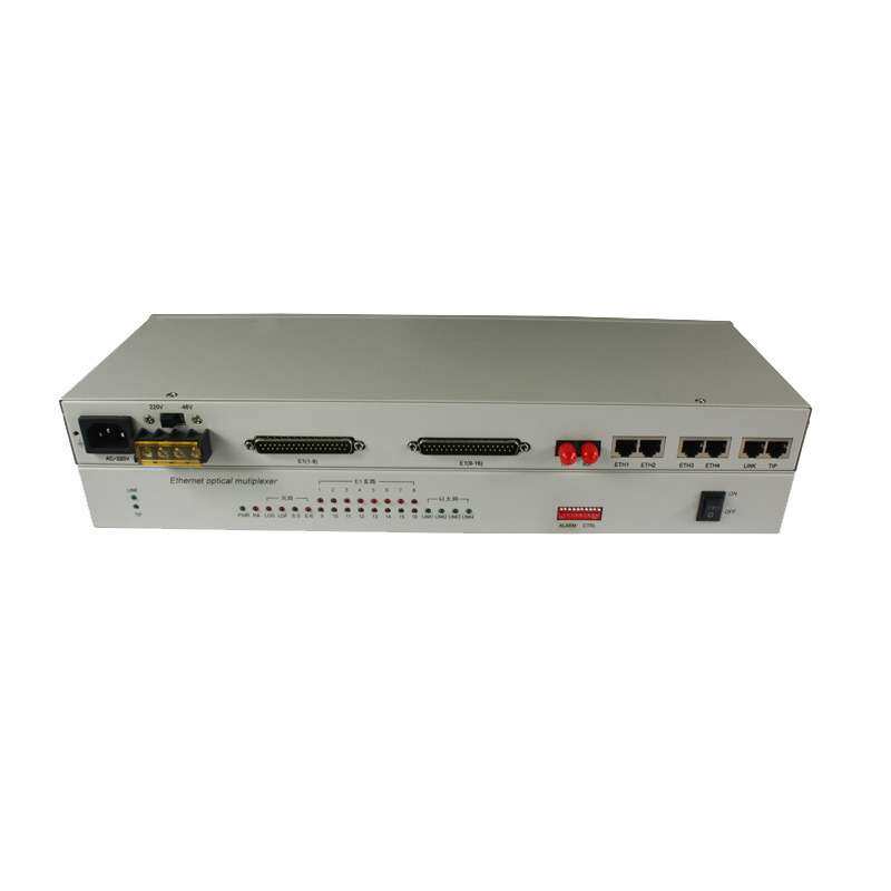 直销PDH光端机一对16E1+4路百兆网络100M双纤双电源 CC4接口