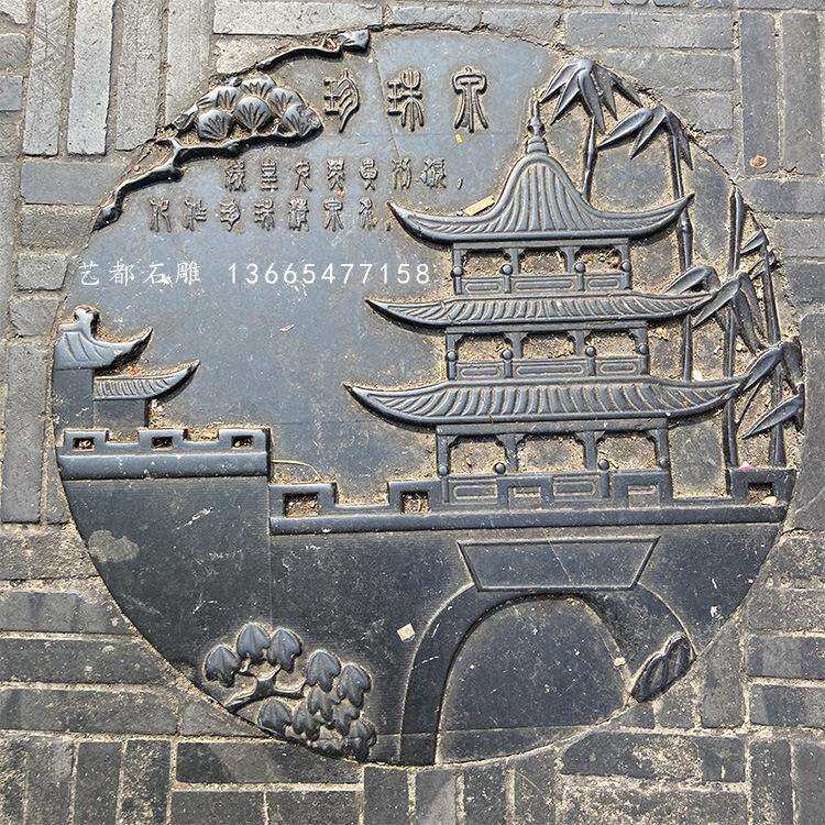 浮雕墙设计制作浮雕古建九龙壁汉白玉二十四孝文化墙松鹤延年