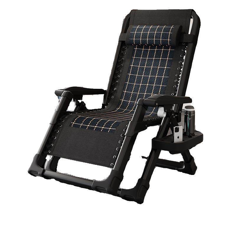 午休躺椅坐睡两用椅办公室午睡椅阳台可折叠椅子晒太阳椅耐用藤编