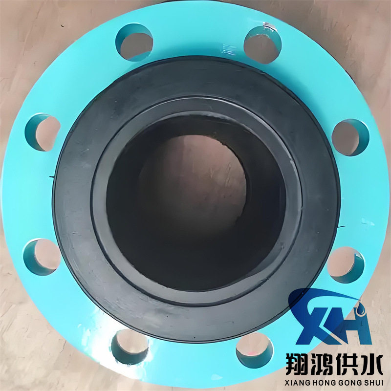 耐油耐磨橡胶软接头双法兰伸缩避震喉丁腈补偿器DN150弹性膨胀节