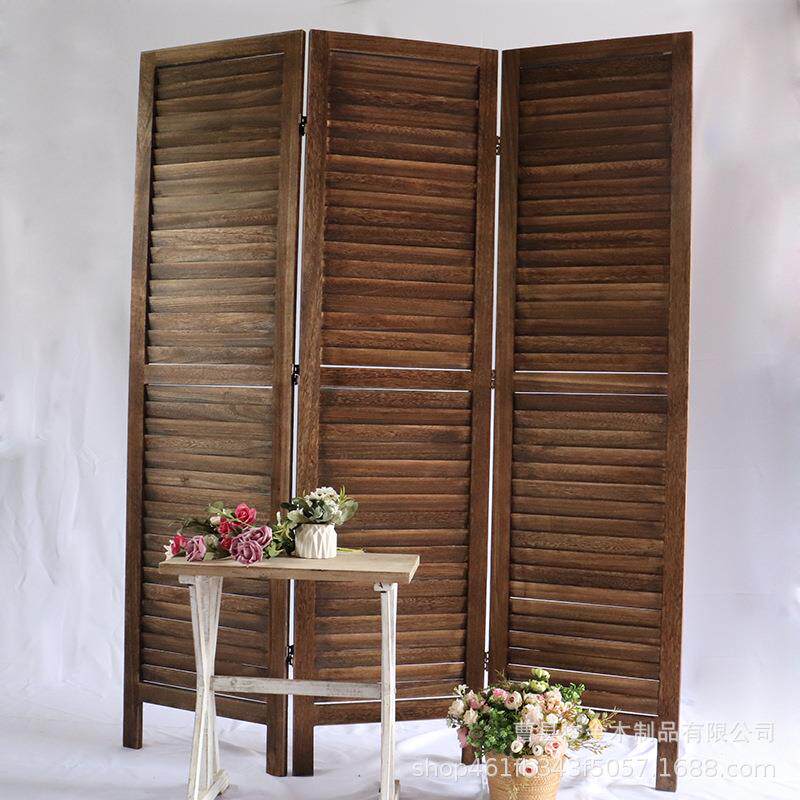木质折叠移动隔断屏风客厅玄关隔断定做折叠屏风玄关隔断折屏