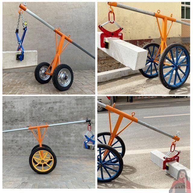 路牙石夹具路牙石夹子石材夹具杠杆起重路边石夹安装搬运路沿石车