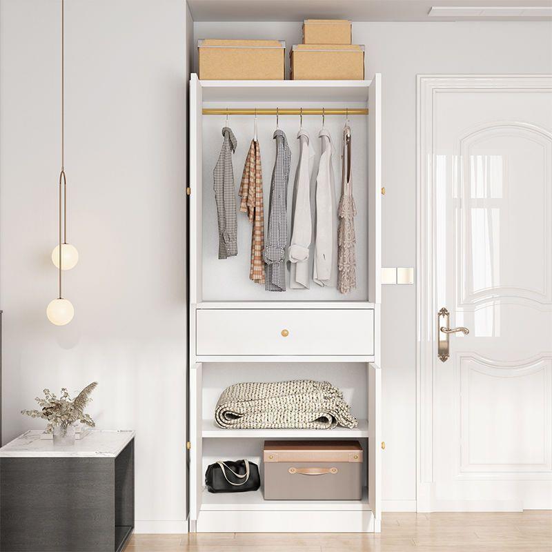 衣柜推拉门现代简约实木质出租房屋家用卧室小户型简易柜子挂衣橱