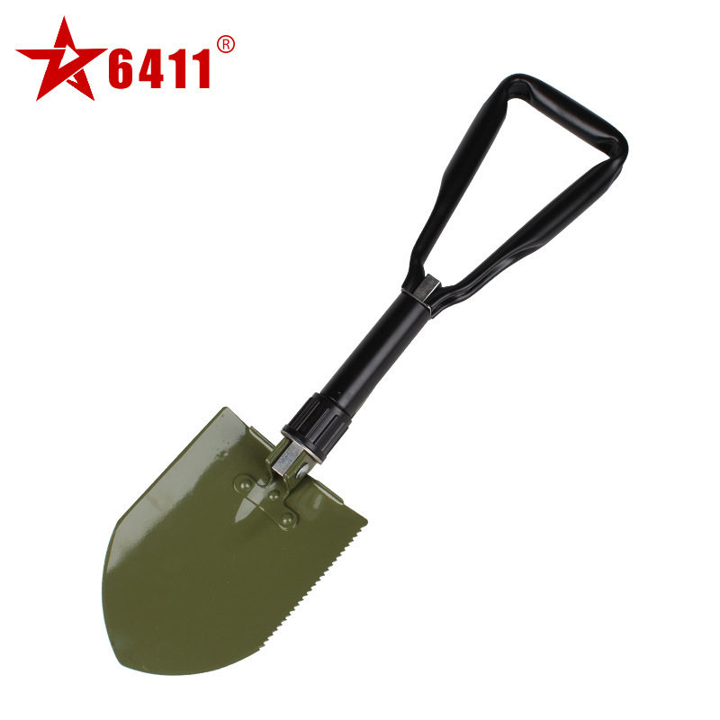 6411 车版Q3工兵铲 工兵锹户外铁锹 车载铲 能锹多用途徒步