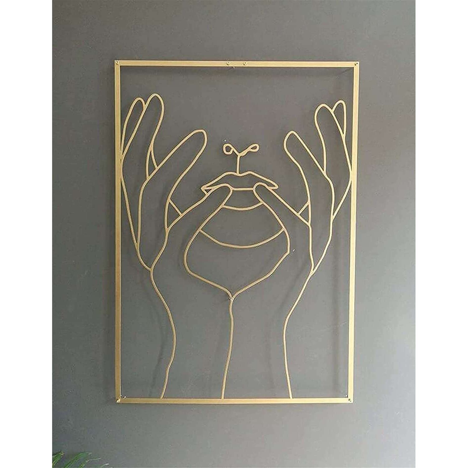 GoldFemaleWallDecorSet女性